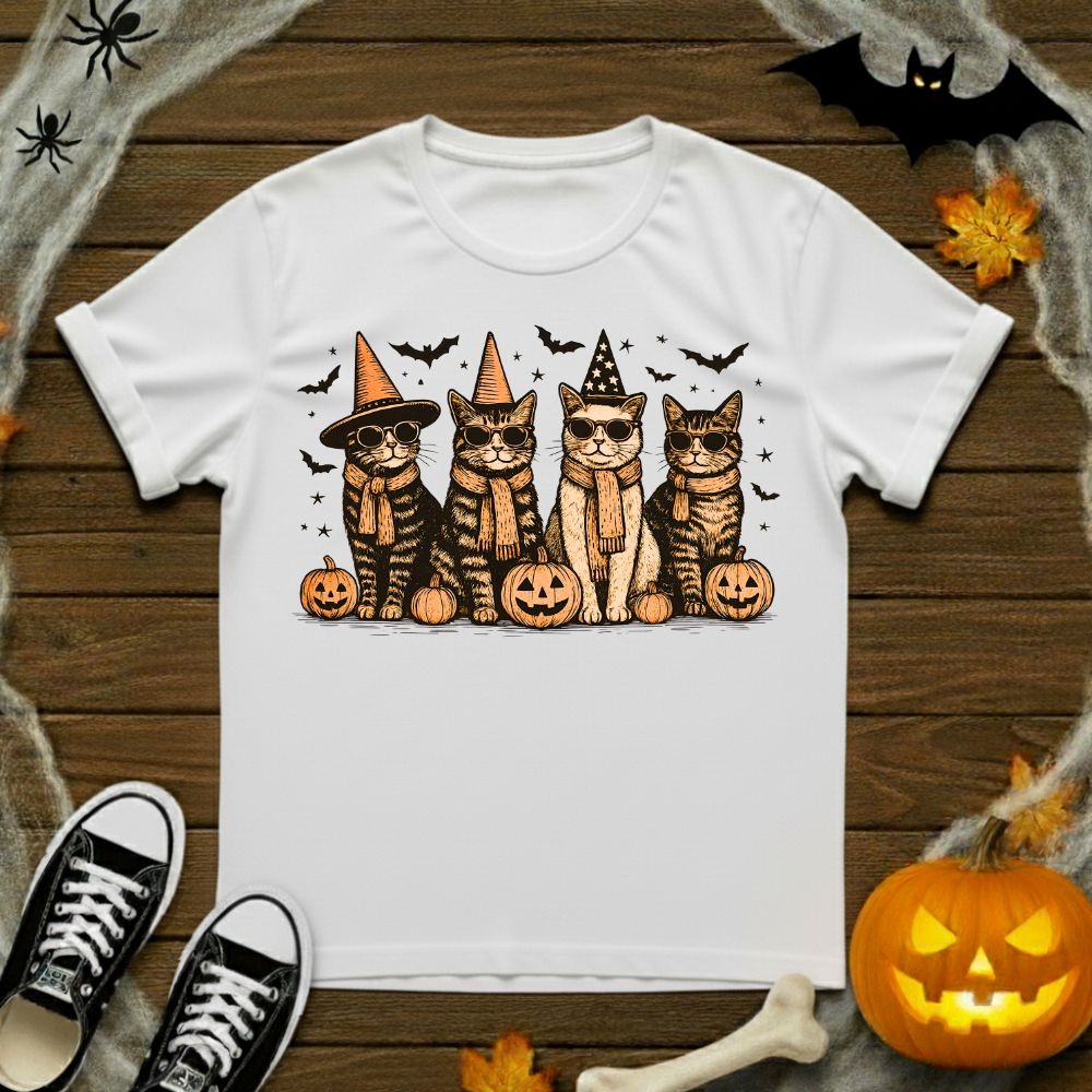 Spooky Cat Friends T-Shirt