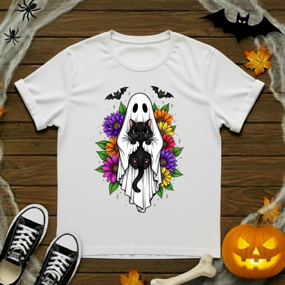 Ghost & Kitten Floral T-Shirt