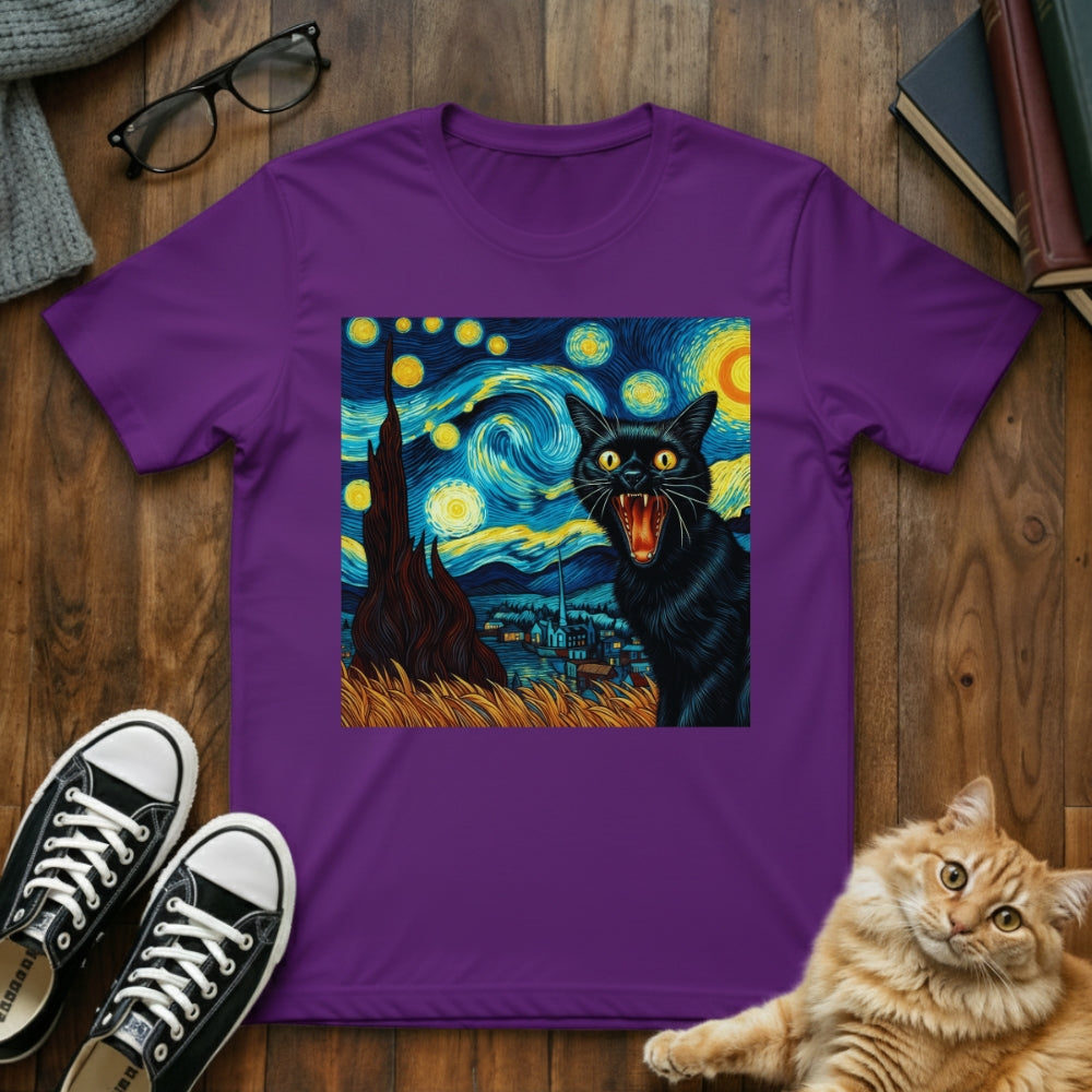 Screaming Cat Van Gogh T-Shirt