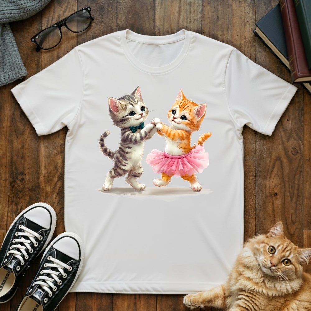 Dancing Kitten Couple T-Shirt