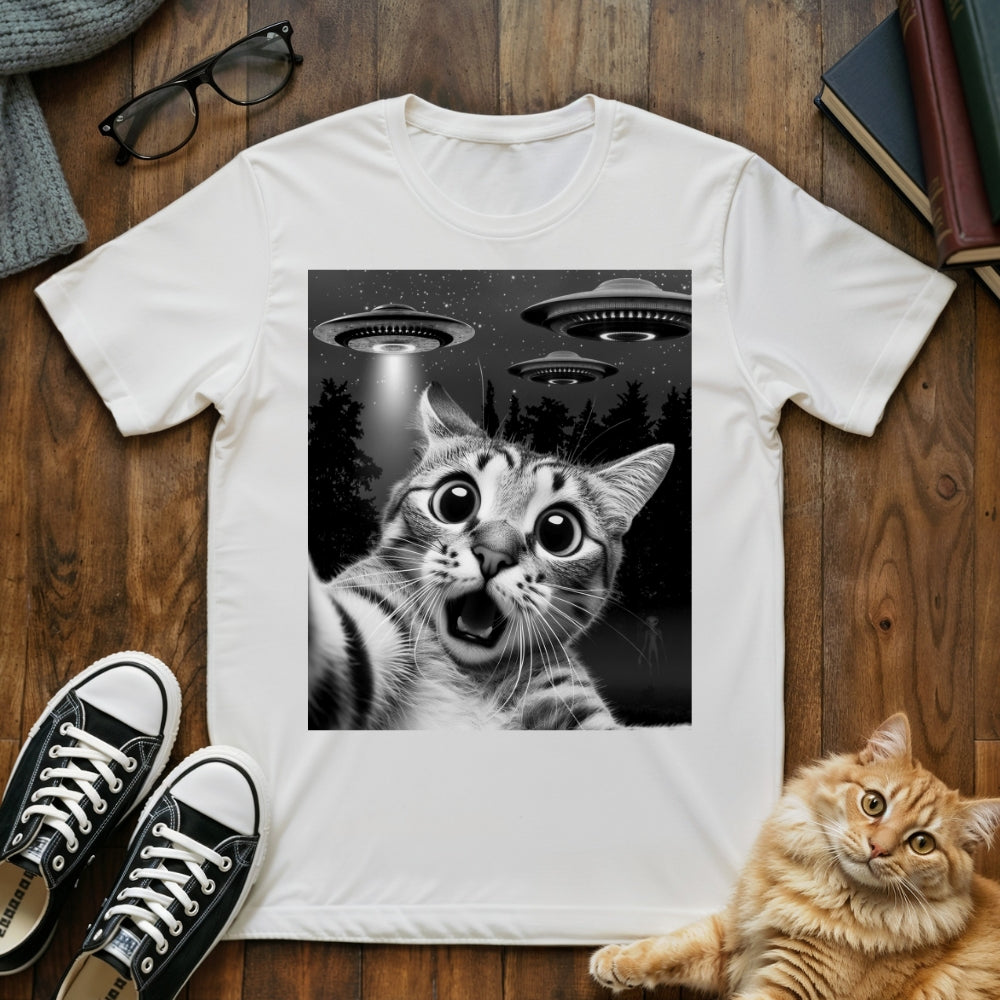 Cat Selfie UFO T-Shirt