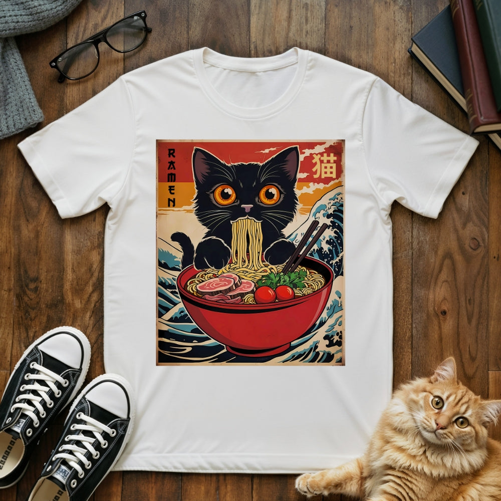 Ramen Cat Vintage Japanese T-Shirt