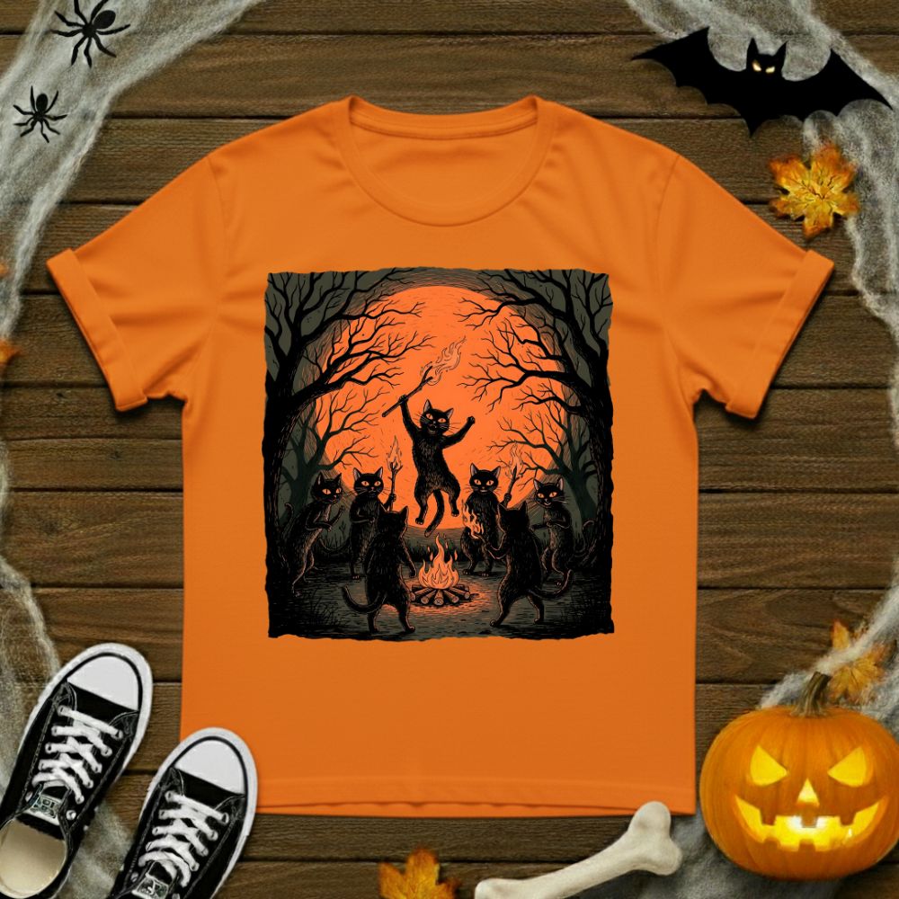 Black Cats Dancing T-Shirt