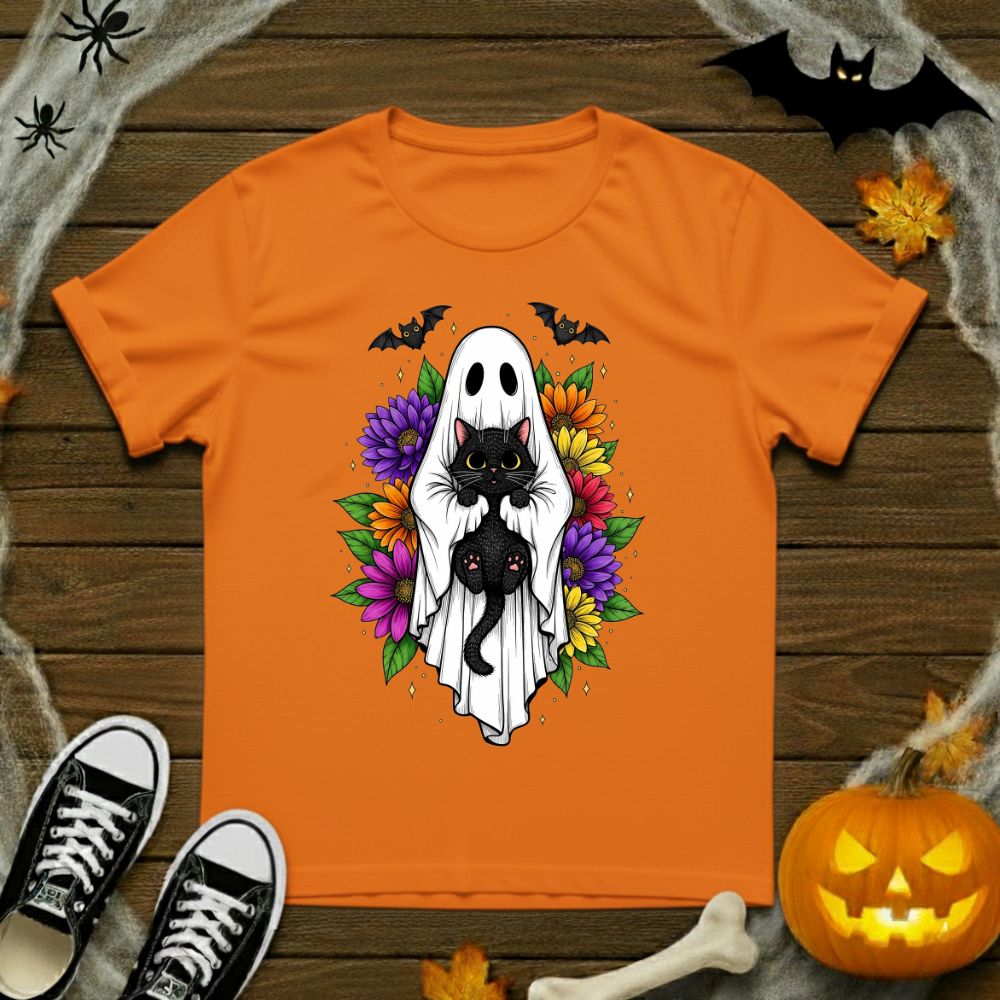 Ghost & Kitten Floral T-Shirt