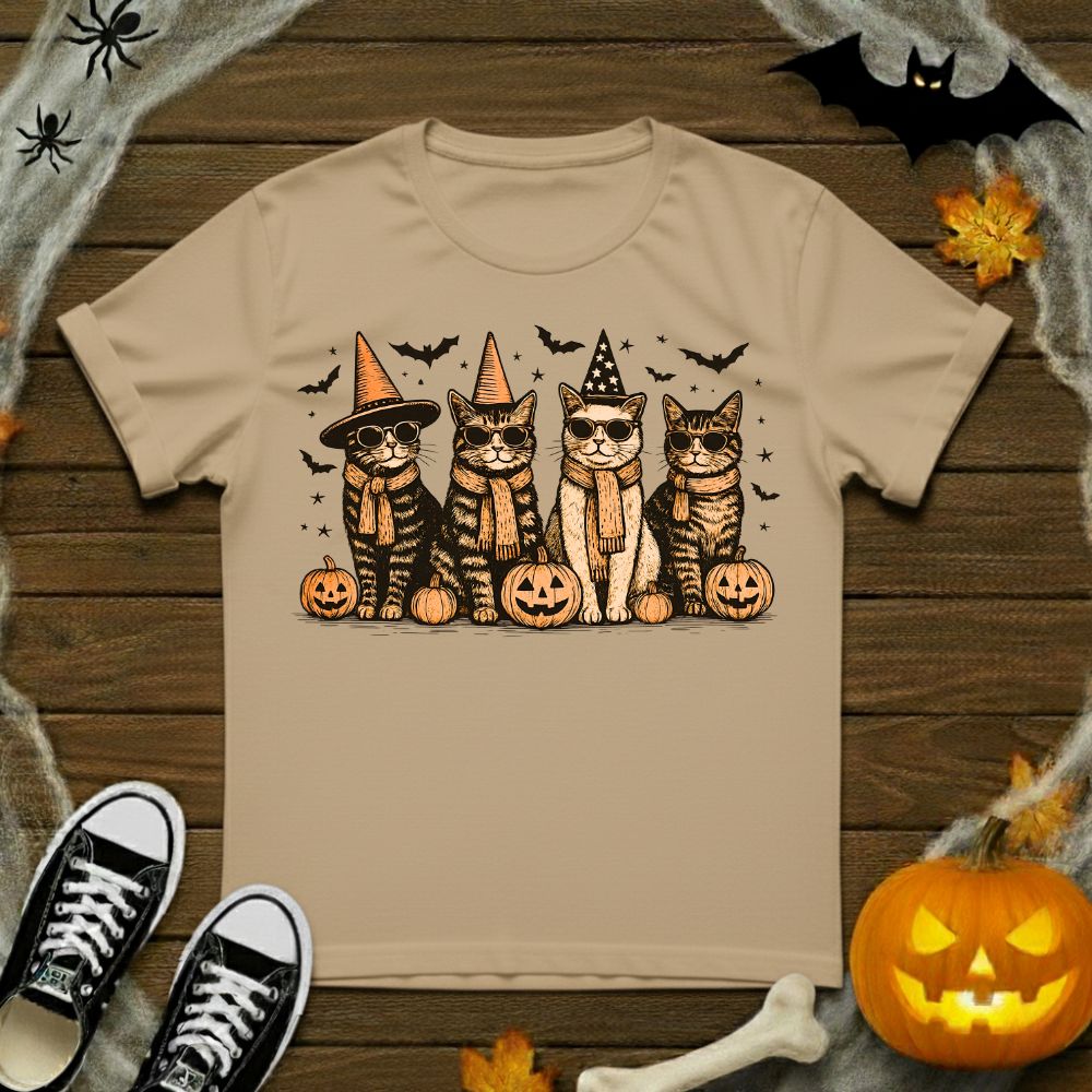 Spooky Cat Friends T-Shirt