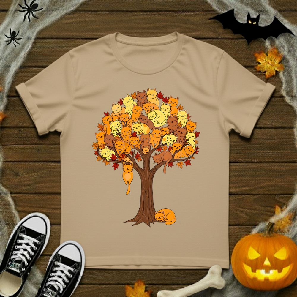 Autumn Cats Tree T-Shirt