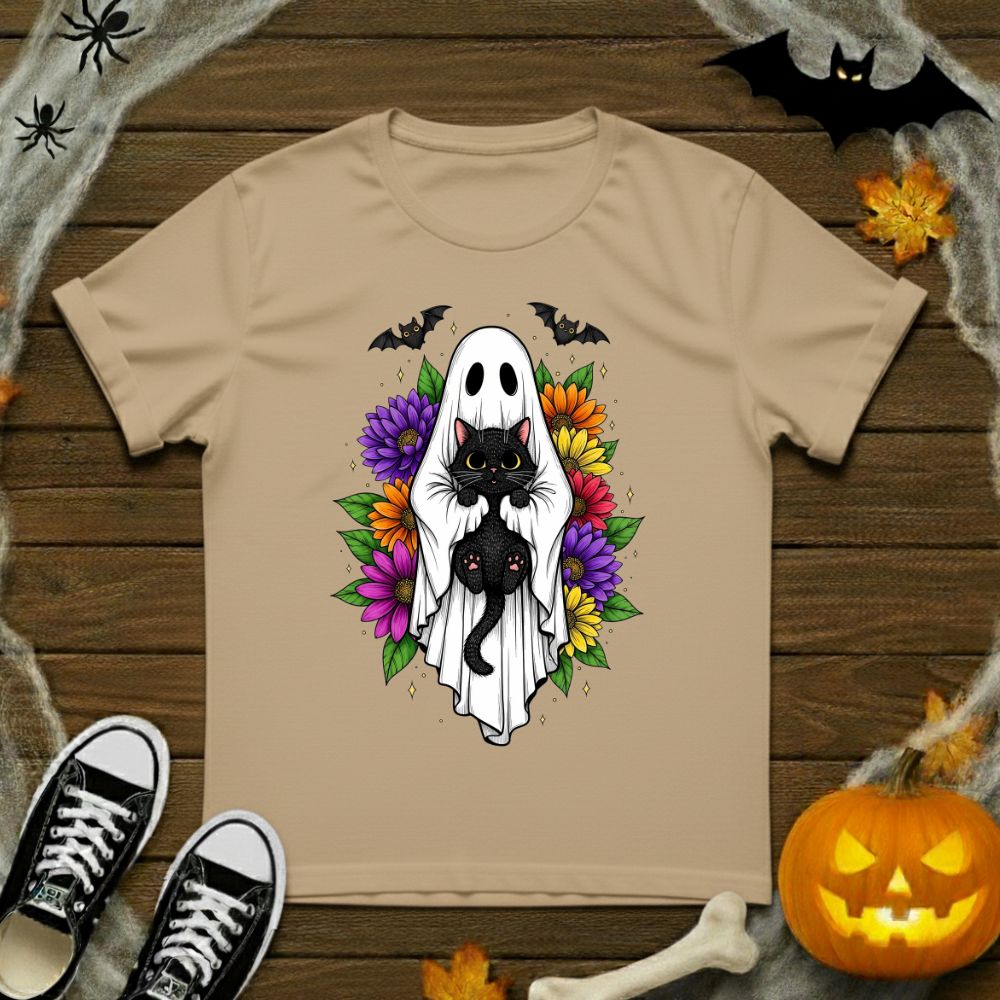 Ghost & Kitten Floral T-Shirt
