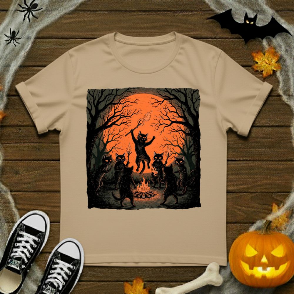 Black Cats Dancing T-Shirt