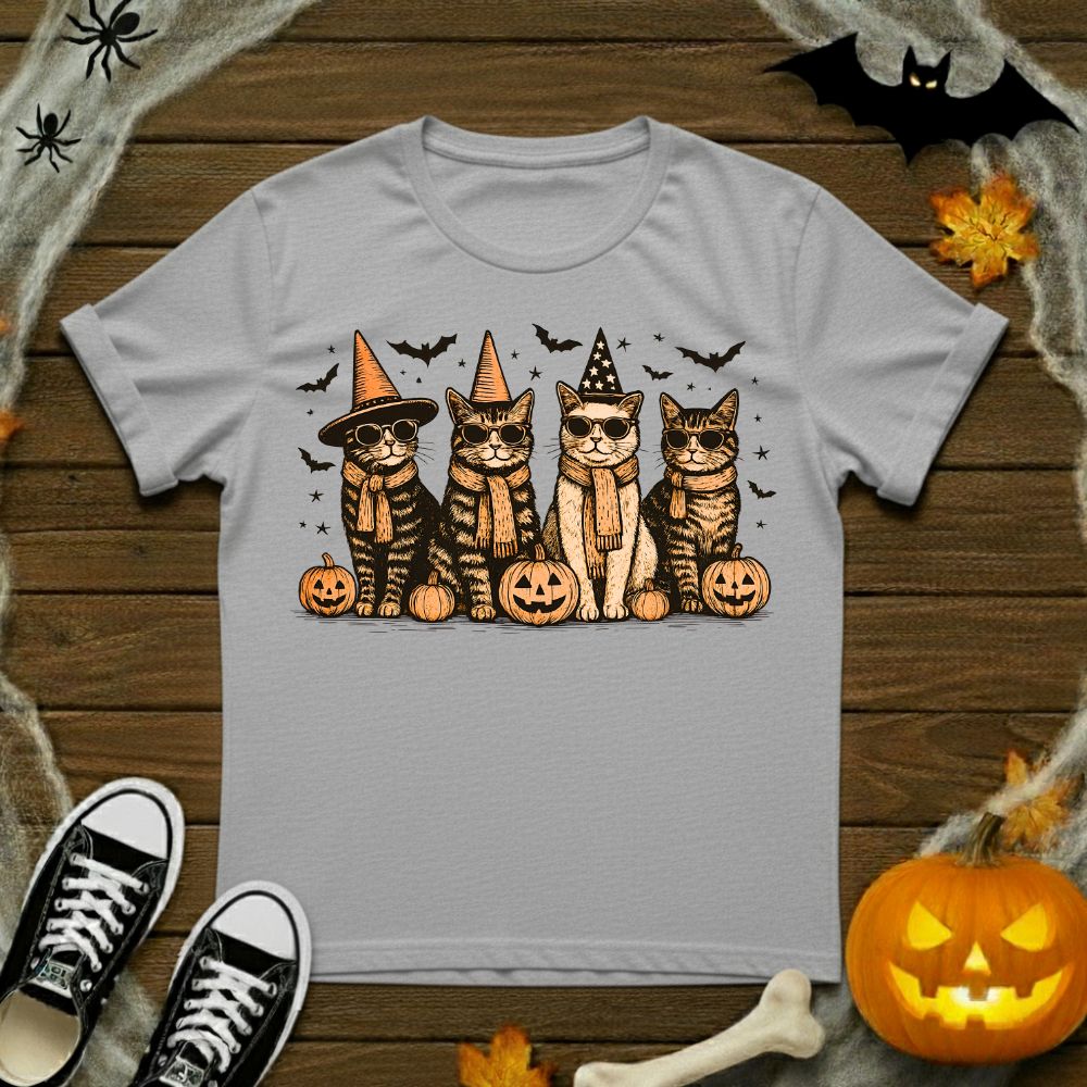 Spooky Cat Friends T-Shirt