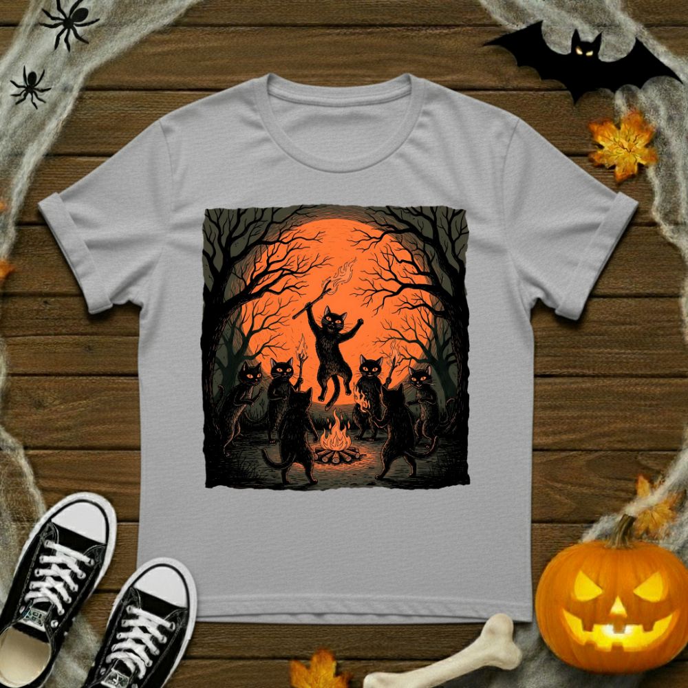 Black Cats Dancing T-Shirt