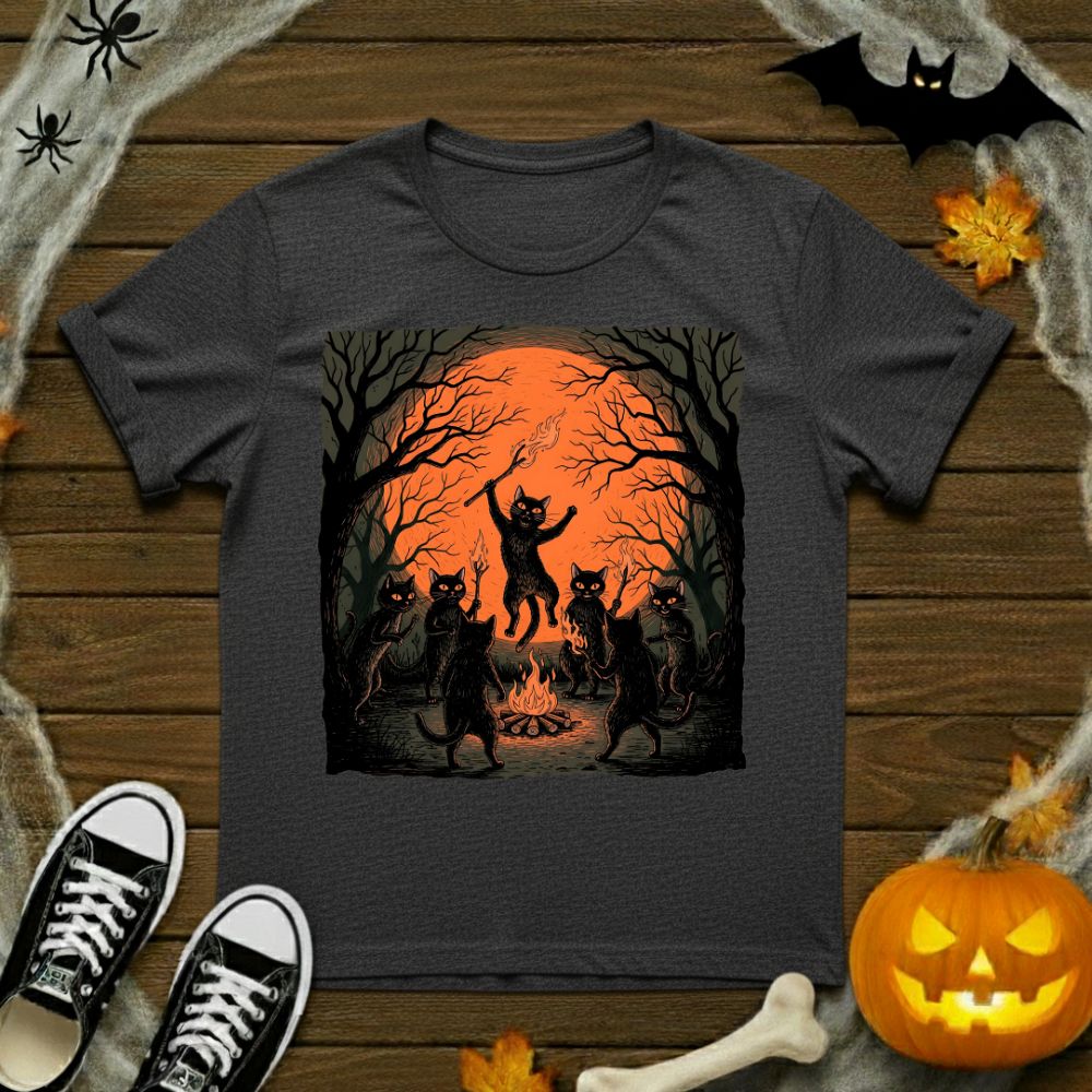Black Cats Dancing T-Shirt