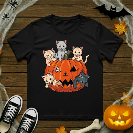 Jack-o'-Lantern & Kittens T-Shirt