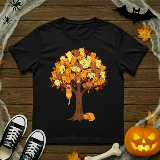 Autumn Cats Tree T-Shirt