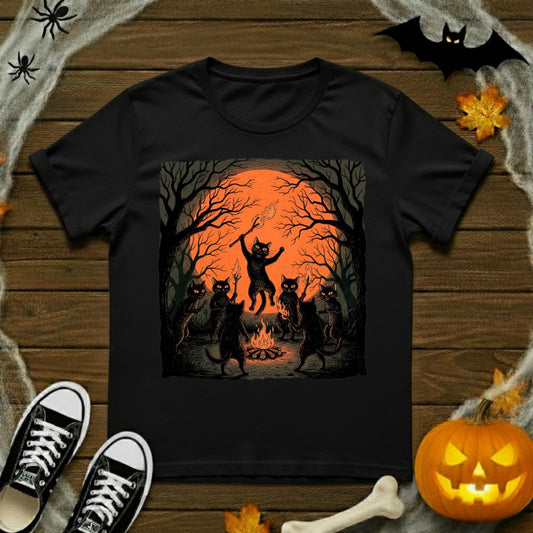 Black Cats Dancing T-Shirt