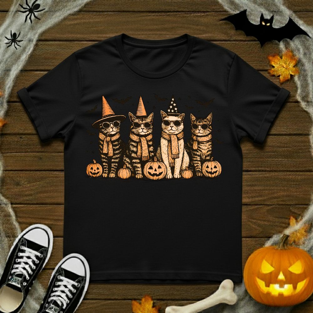 Spooky Cat Friends T-Shirt