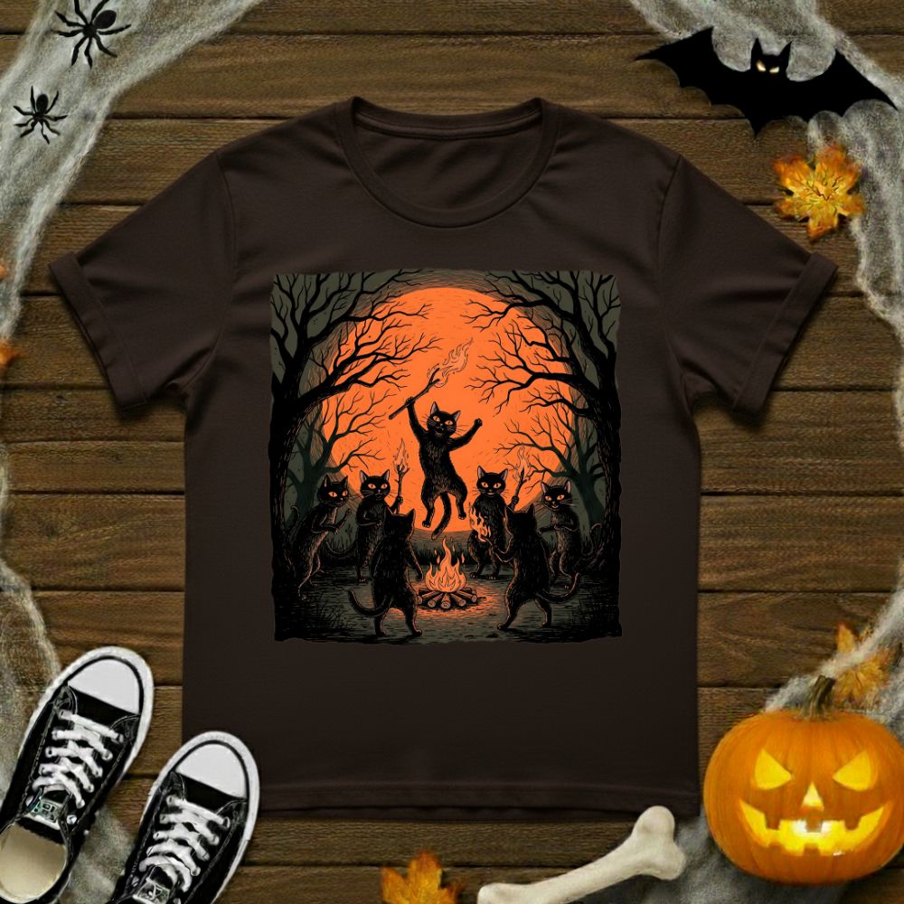Black Cats Dancing T-Shirt