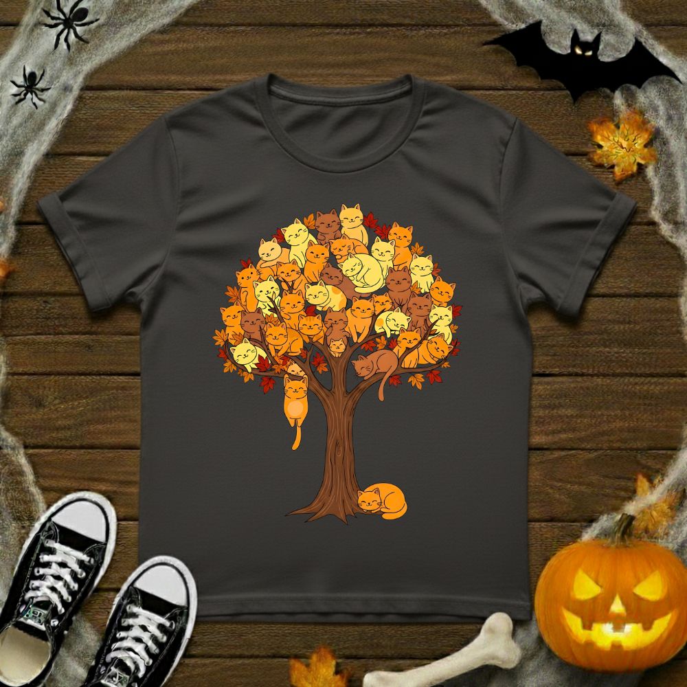 Autumn Cats Tree T-Shirt