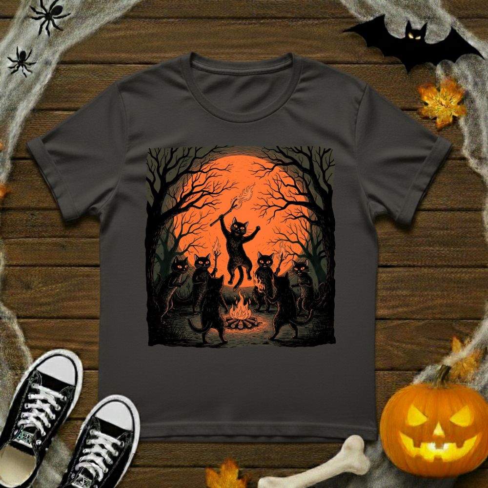 Black Cats Dancing T-Shirt
