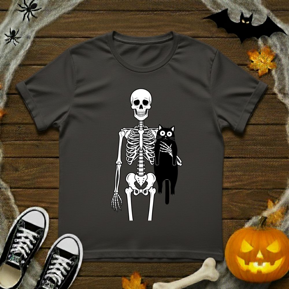 Skeleton Cat Lover T-Shirt