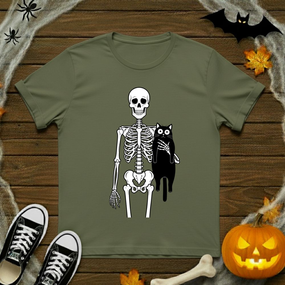 Skeleton Cat Lover T-Shirt