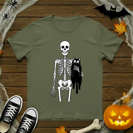 Skeleton Cat Lover T-Shirt