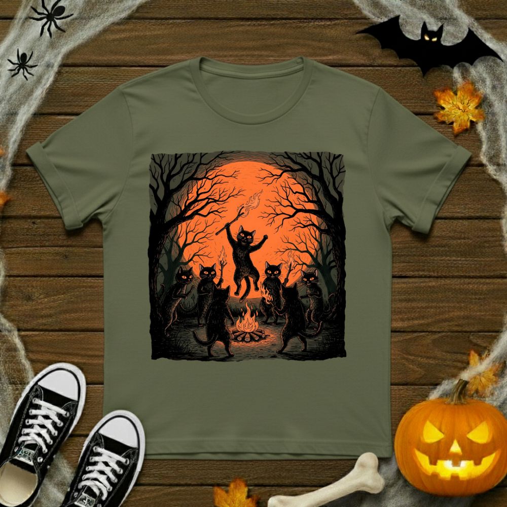 Black Cats Dancing T-Shirt