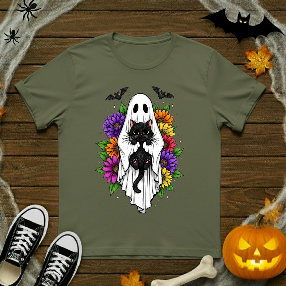 Ghost & Kitten Floral T-Shirt