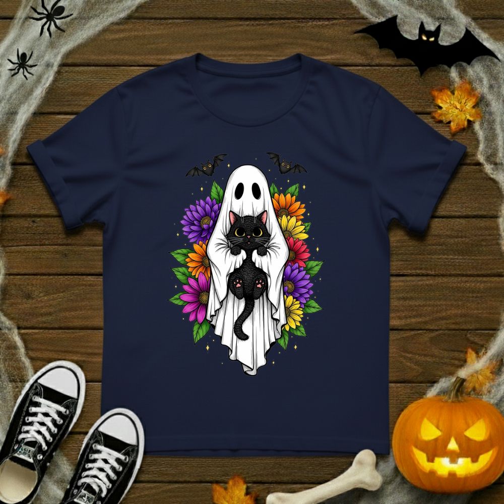 Ghost & Kitten Floral T-Shirt