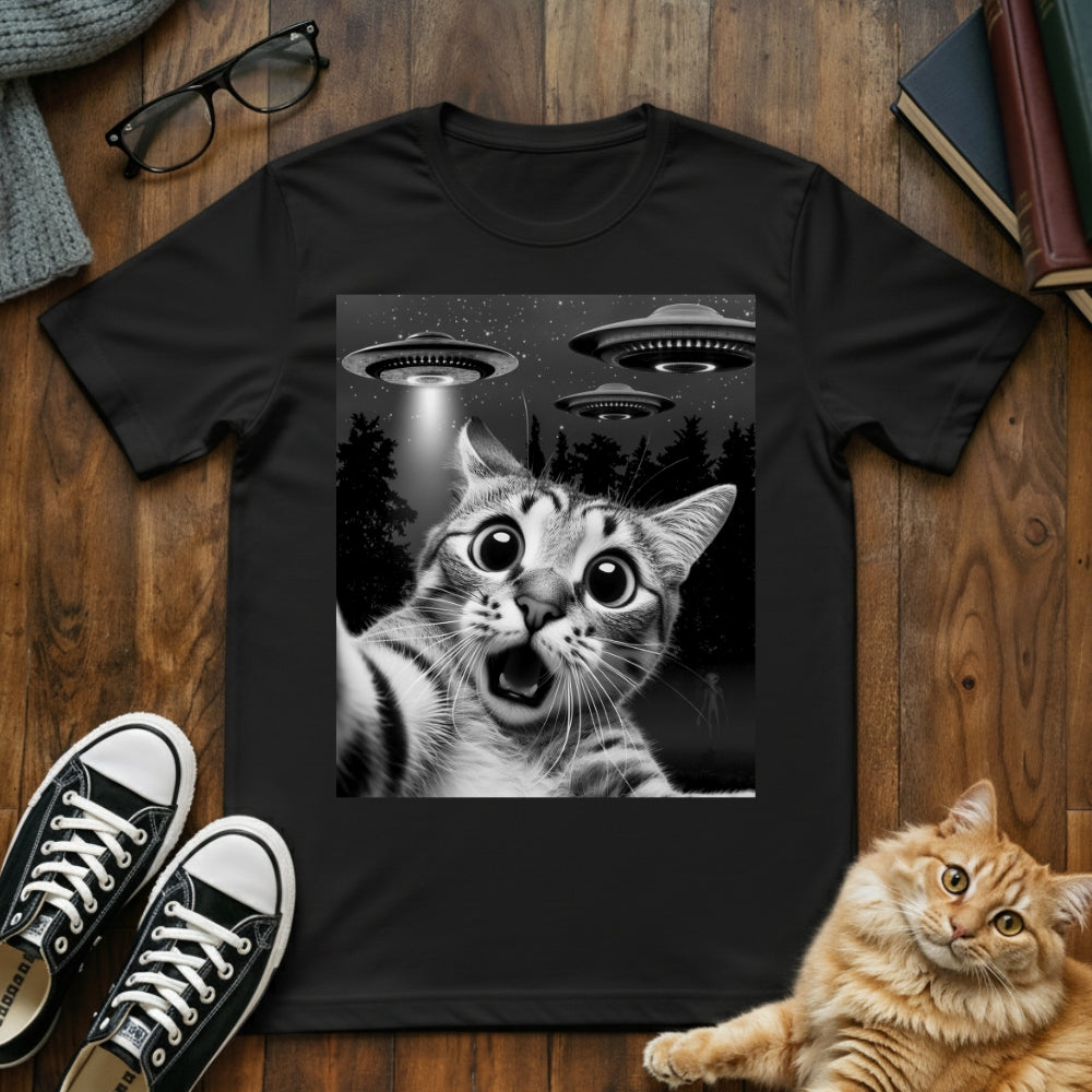 Cat Selfie UFO T-Shirt