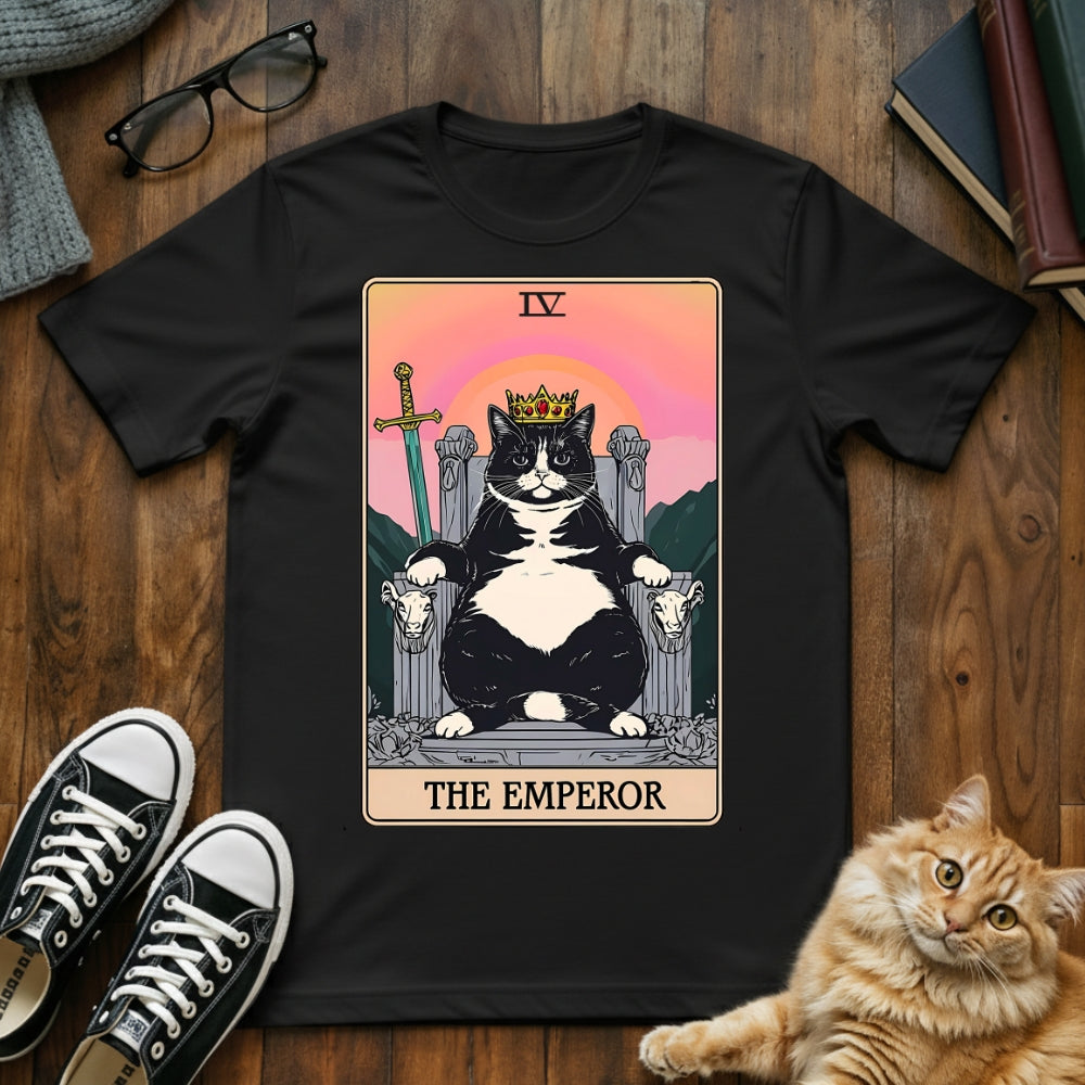 The Emperor Cat Tarot Card T-Shirt