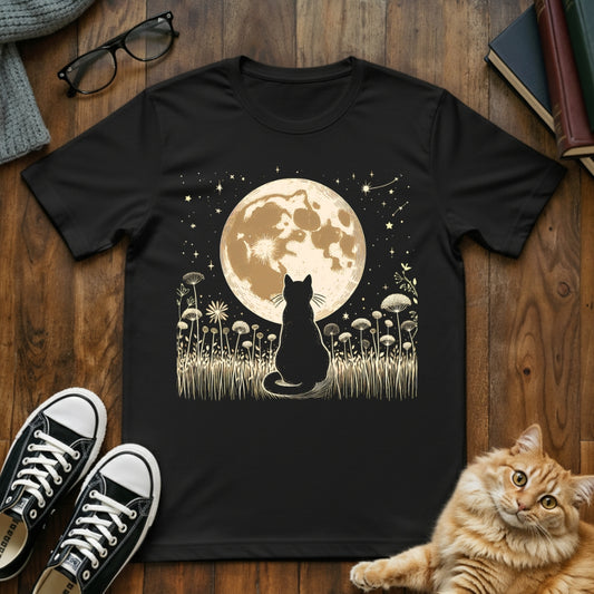 Moon Cat Floral T-Shirt