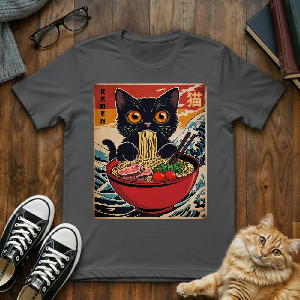 Ramen Cat Vintage Japanese T-Shirt