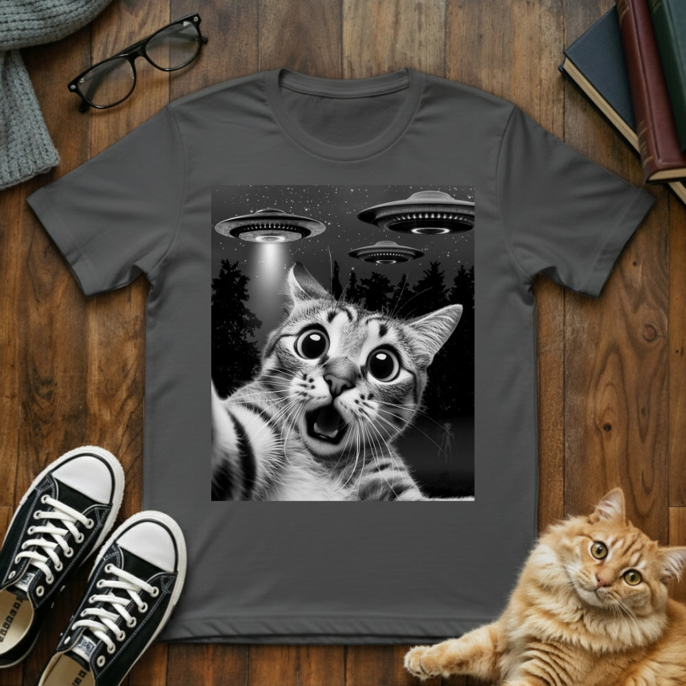 Cat Selfie UFO T-Shirt