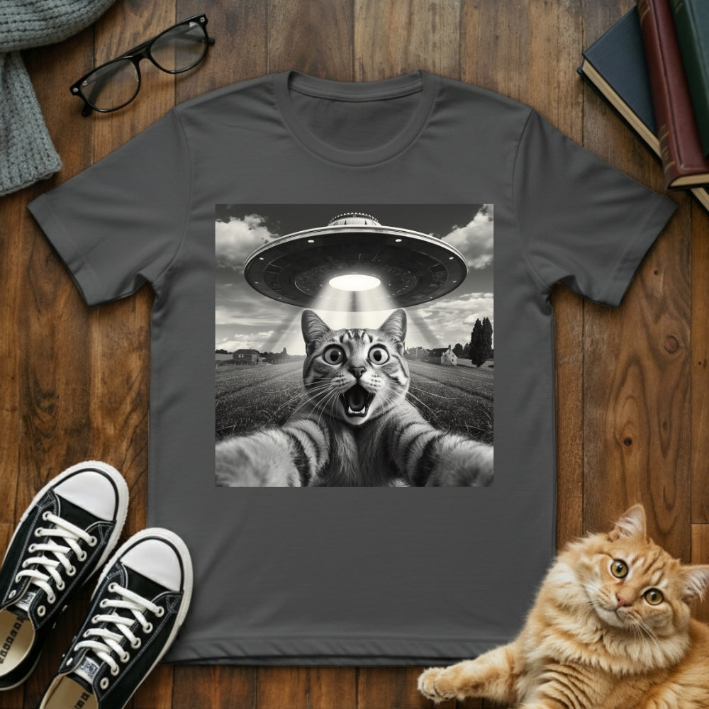 Cat UFO Selfie T-Shirt