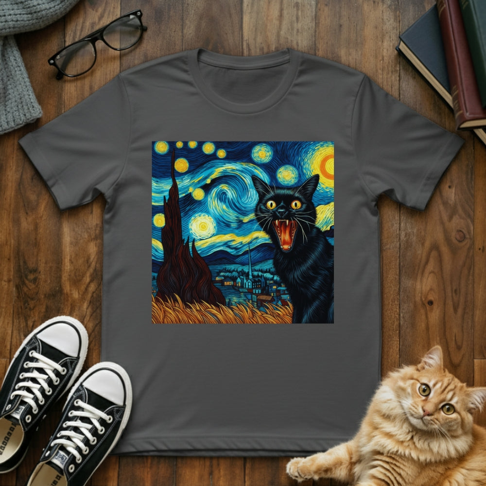 Screaming Cat Van Gogh T-Shirt