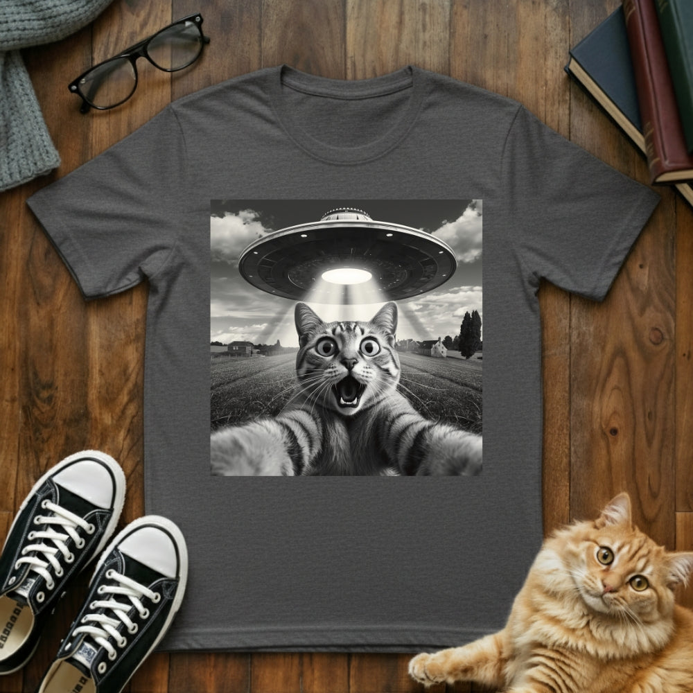 Cat UFO Selfie T-Shirt