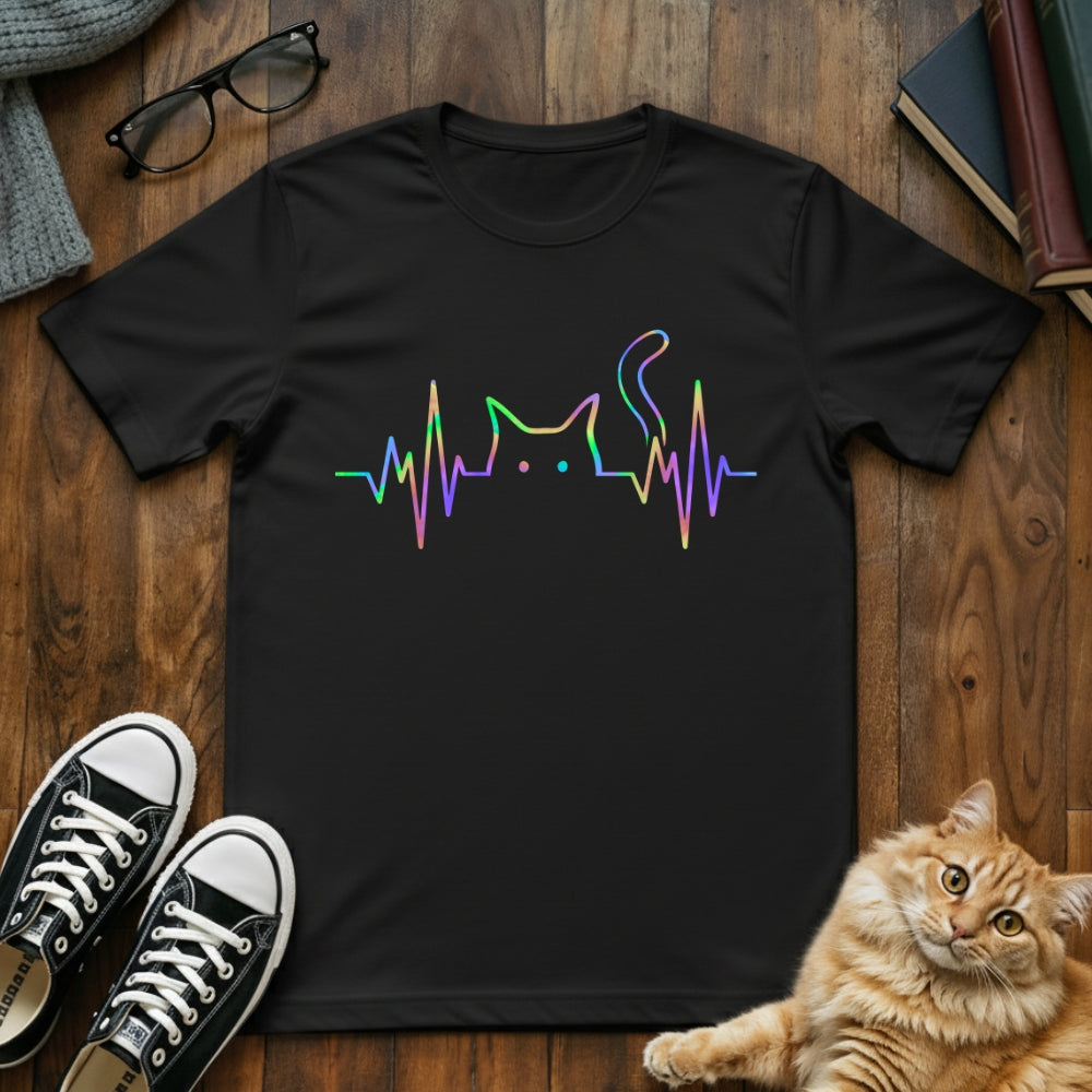 Heartbeat Cat T-Shirt