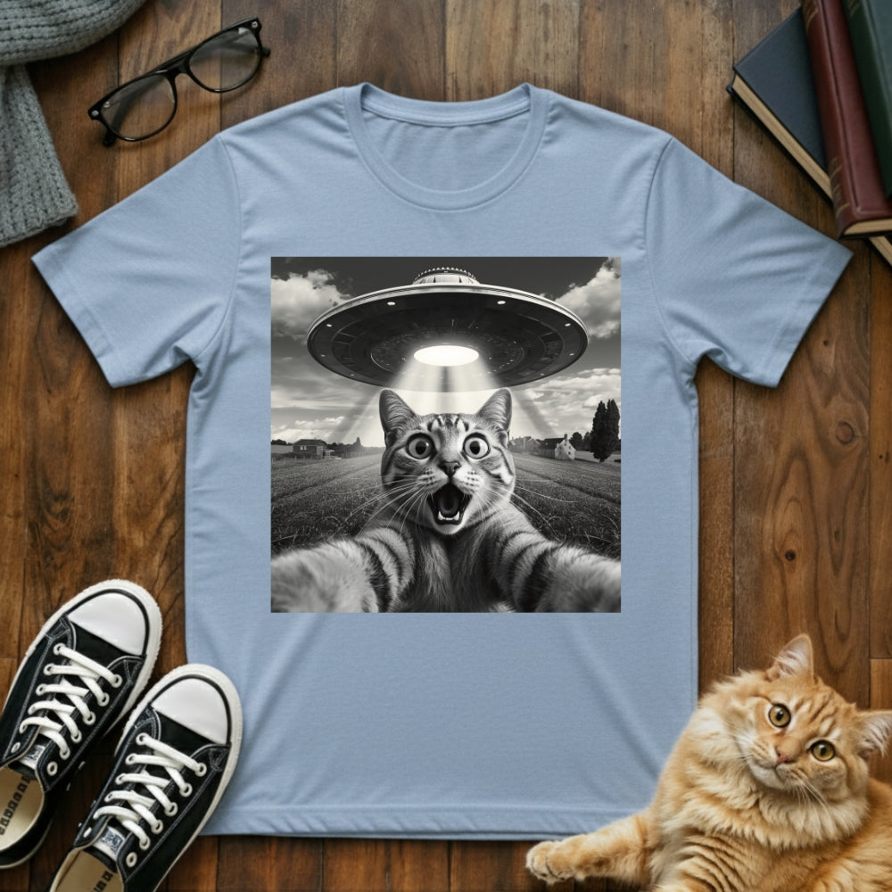 Cat UFO Selfie T-Shirt