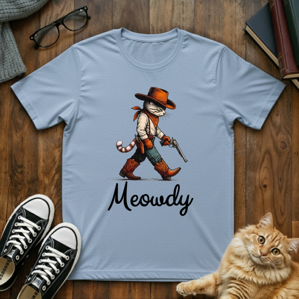 Meowdy Cowboy Cat T-Shirt