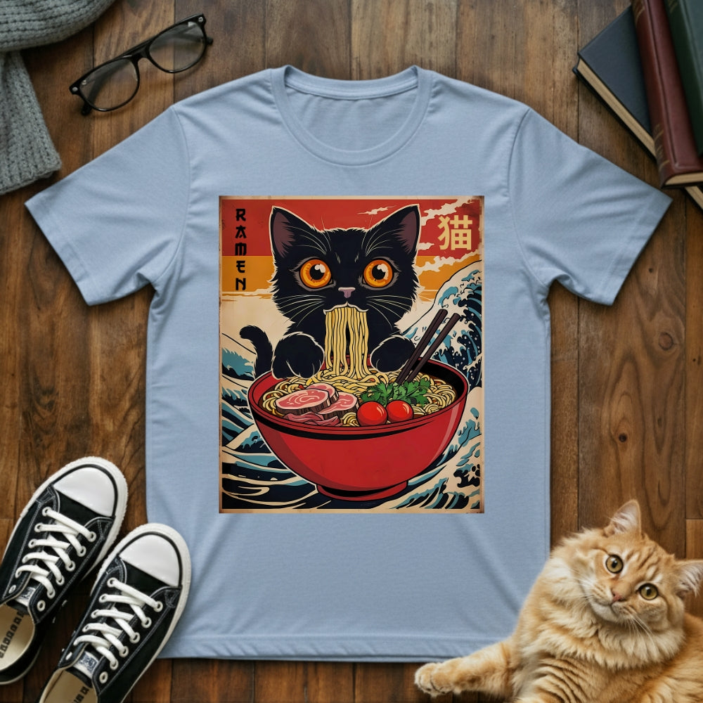 Ramen Cat Vintage Japanese T-Shirt