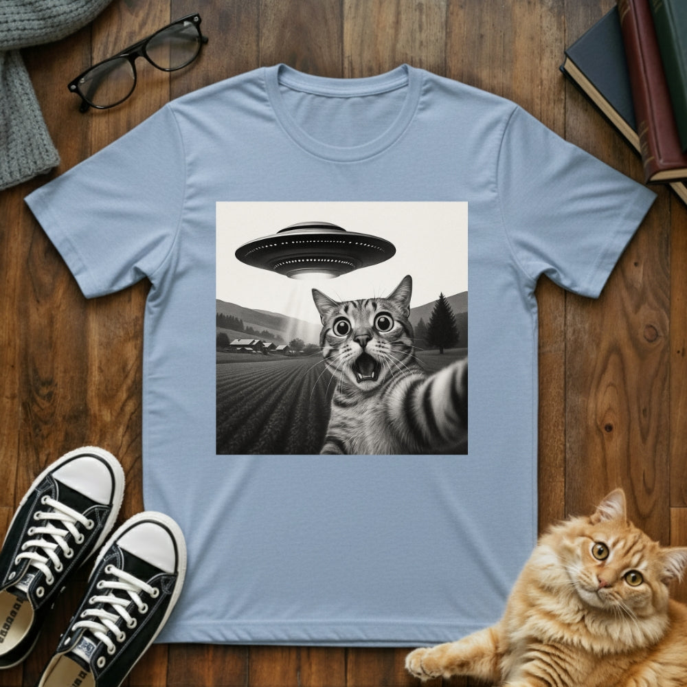 Cat UFO Selfie T-Shirt