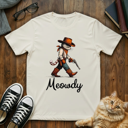 Meowdy Cowboy Cat T-Shirt