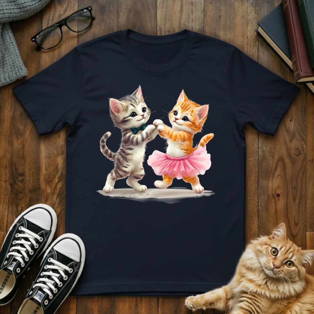 Dancing Kitten Couple T-Shirt