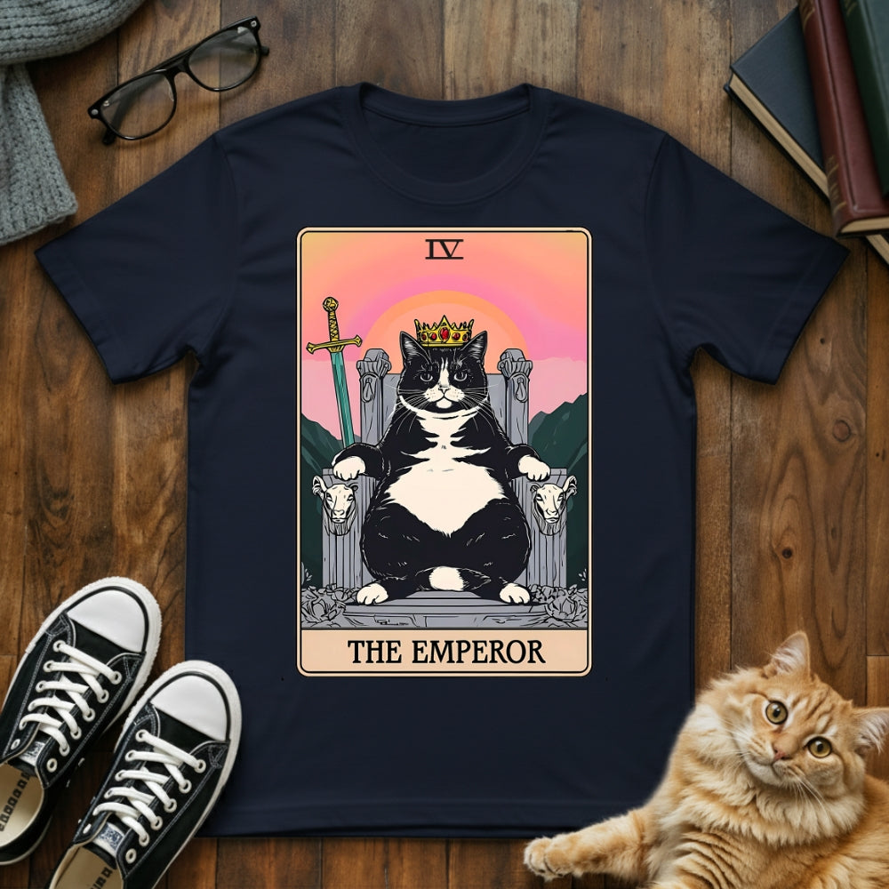 The Emperor Cat Tarot Card T-Shirt