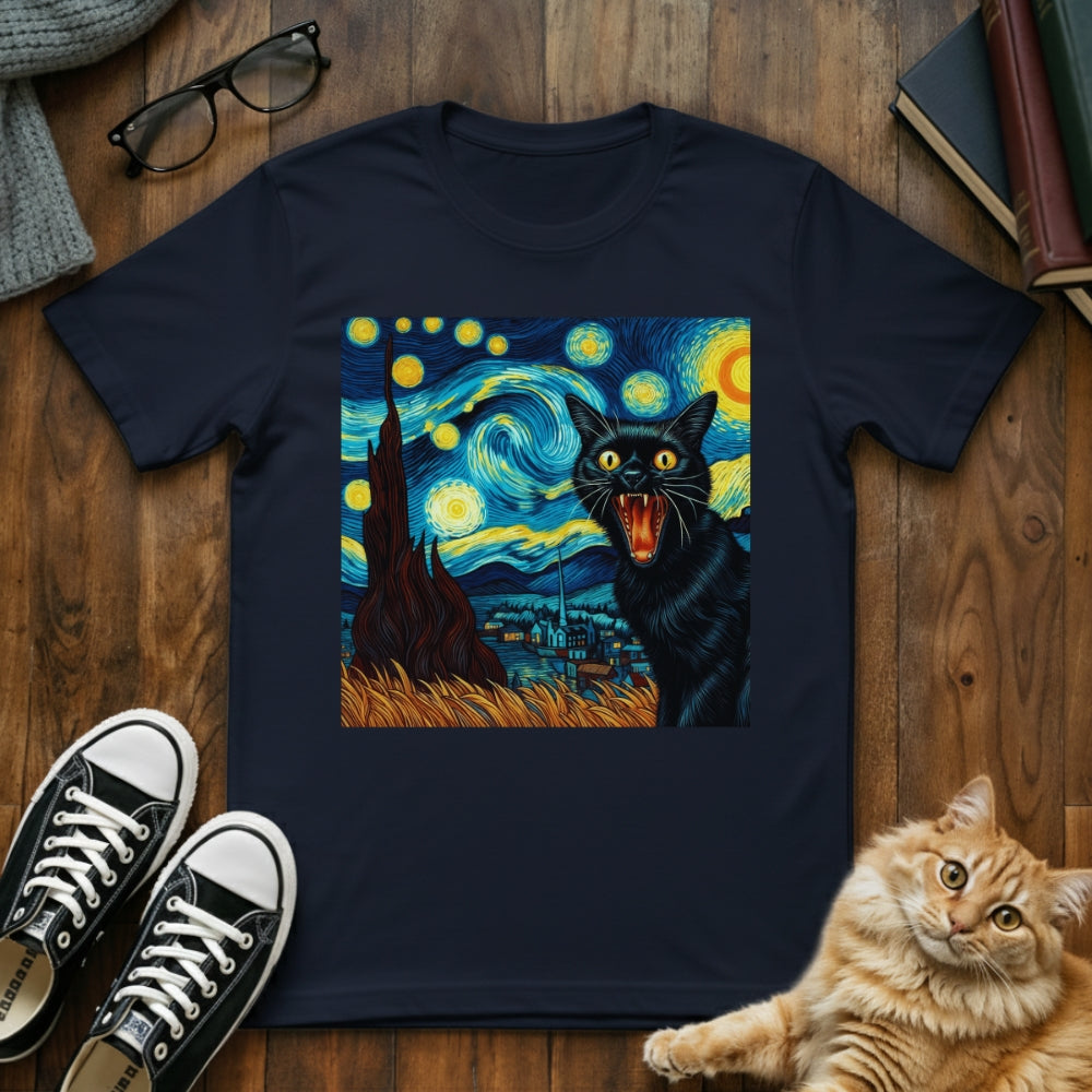 Screaming Cat Van Gogh T-Shirt