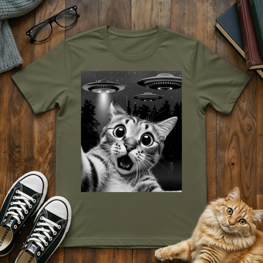Cat Selfie UFO T-Shirt