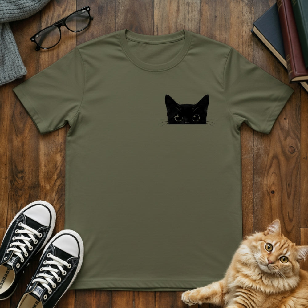 Cat Peeking T-Shirt