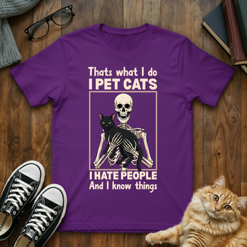 I Pet Cats & I Hate People T-Shirt