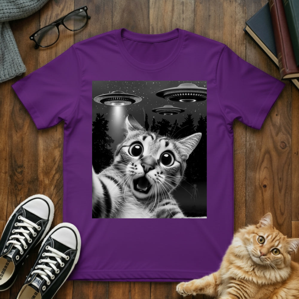Cat Selfie UFO T-Shirt