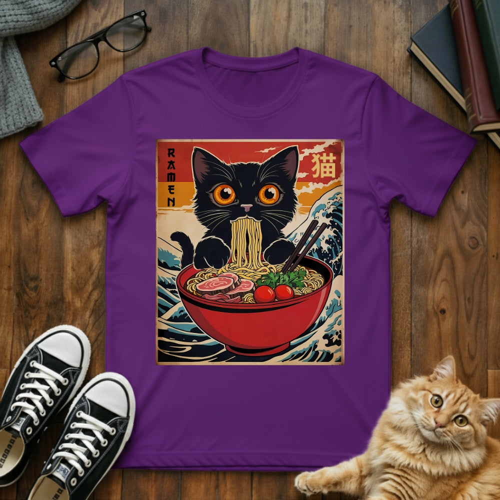 Ramen Cat Vintage Japanese T-Shirt